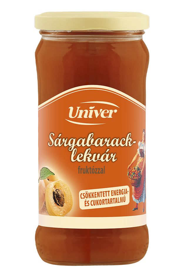 Apricot jam - reduced sugar and energy content 